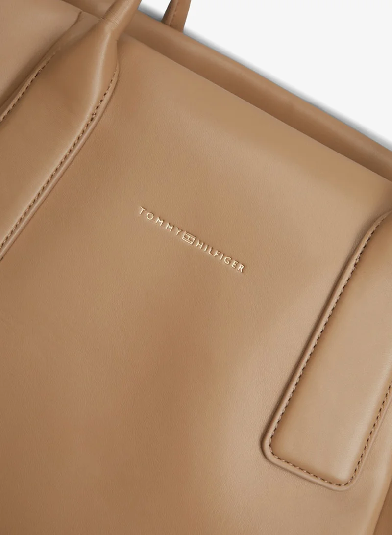 TOMMY HILFIGER  Essential Metallic Logo Tote Bag for Women | Best Price UAE